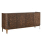 Melbourne - Mappa Burl 4 Door Cabinet - Woodtone