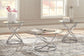Hollynyx - Occasional Table Set (Set of 3) - Chrome Finish