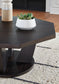 Chasinfield - Octagon Coffee Table - Dark Brown