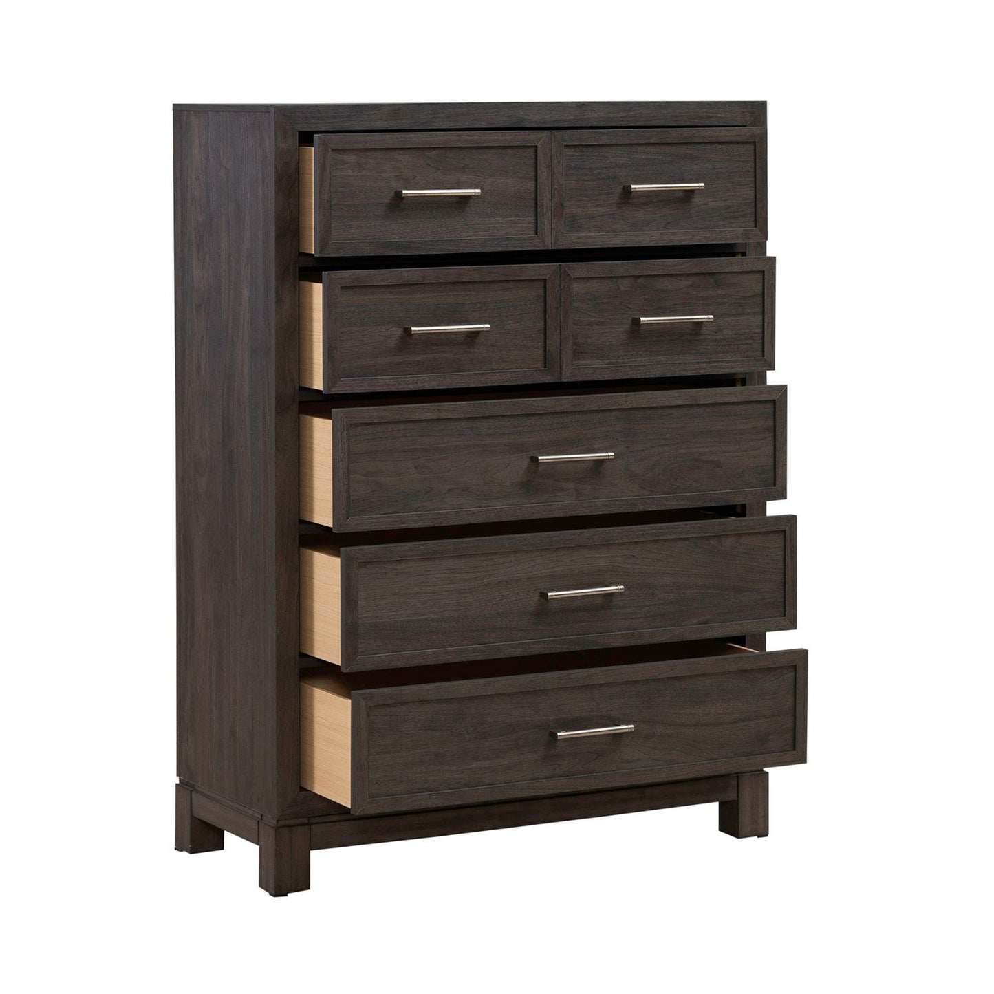 Modern Edge - 5 Drawer Chest - Brown