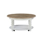 Turnberry Park - Round Cocktail Table - Washed White