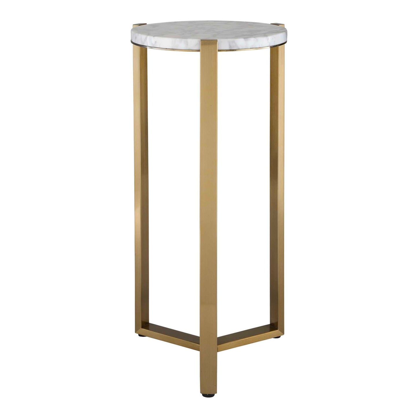 Pietra - Carrara Marble Drink Table - Bronze