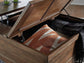 Moriville - Lift Top Cocktail Table - Grayish Brown