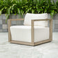 Remsen - Outdoor Lounge Chair - Dark Gray / White