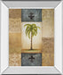 Fantasy Palm Il By Michael Marcon - Mirror Framed Print Wall Art - Green