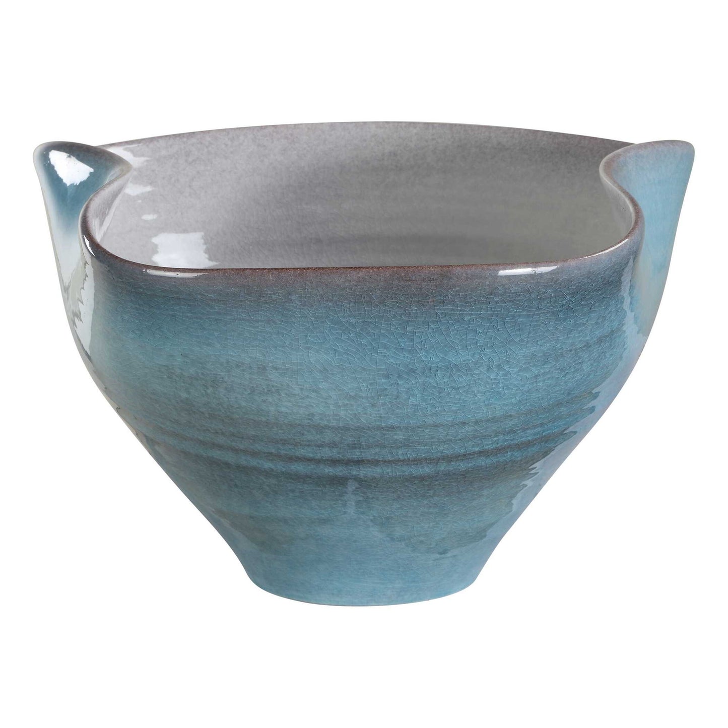 Blue Crest - Ceramic Bowl - Blue