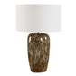 Torrence - Glazed Table Lamp - Brown / White