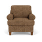 Moxy - Fabric Arm Chair, T-Shaped Seat Cushion, Curved Sock Arms