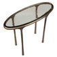 Ata - Oval Accent Table - Brass