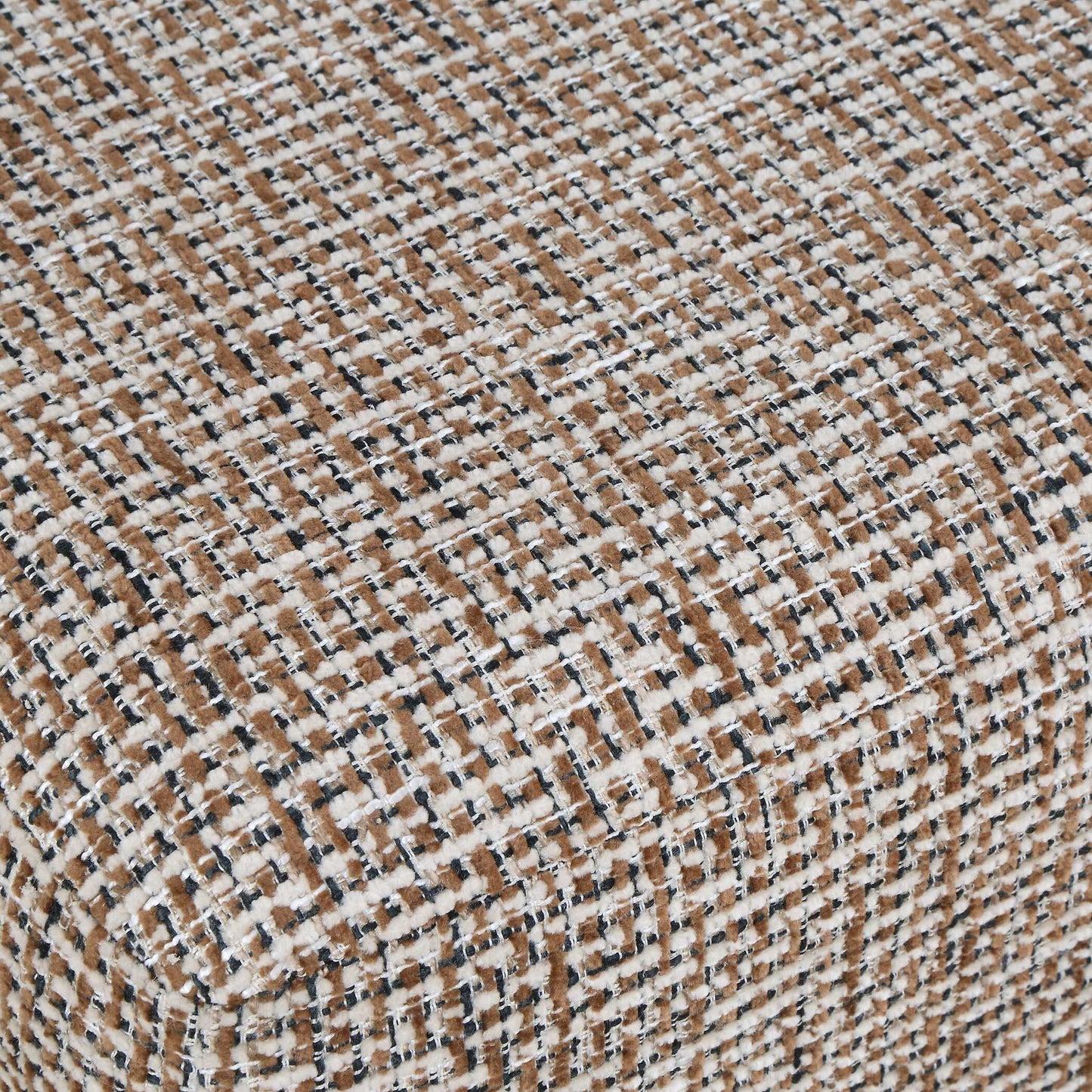 Kelce - Woven Checkered Ottoman - Brown