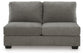 Clarington - 2 Pc. - 3-Piece Sectional And Oversized Ottoman - Greystone