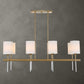 Awyr - 8 Light Linear Chandelier - Bronze