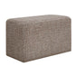 Kelce - Woven Checkered Ottoman - Brown