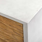 Brinson - Carved Wood 4 Door Cabinet - White / Woodtone