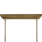 Brookdale - Industrial 3 Light Linear Chandelier - Gold
