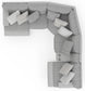 Abraxas - 6 Piece Reclining Sectional