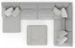 Logan - Upholstered Sectional With Comfort Coil Seating - 46" Cocktail Ottoman And Accent Pillows Included