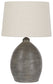 Joyelle - Terracotta Table Lamp  - Gray