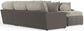 Canyon - 4 Piece Sectional With Cuddler Seat Cushions, Included Accent Pillows And Cocktail Ottoman (Right Side Facing Chaise) - Umber