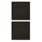 Golden Terrain - Wooden Wall Decor (Set of 2) - Brown / Gold