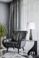 "Eclipse Radiance" Art Glass Table Lamp (Set of 2) - Black Art Glass