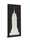Empire State Building By Micheal Mullan - Framed Print Wall Art - White