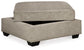 Bovarian - Ottoman With Storage - Stone