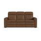 Dutch - Power Reclining Sofa With Console, Power Headrest, & Lumbar
