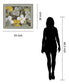 Golden Meadow Blossoms - 28" x 34" Framed Wall Art - Gray