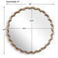 Cerrito - Round Mirror - Antique Brass