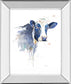 Watercolor Cow By Patricia Pinto - Mirror Framed Print Wall Art - White