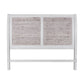 Backroads - King Sleigh Headboard - Weathered White