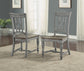 Plymouth - Dining Chair - Gray / Dark Brown