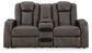 Fyne-dyme - Power Reclining Loveseat With Console/Adj Hdrst