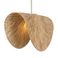 Bend - 1 Light Raffia Pendant - Light Brown