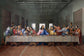 Last Supper (Ethnic) (Framed Small) - Dark Gray