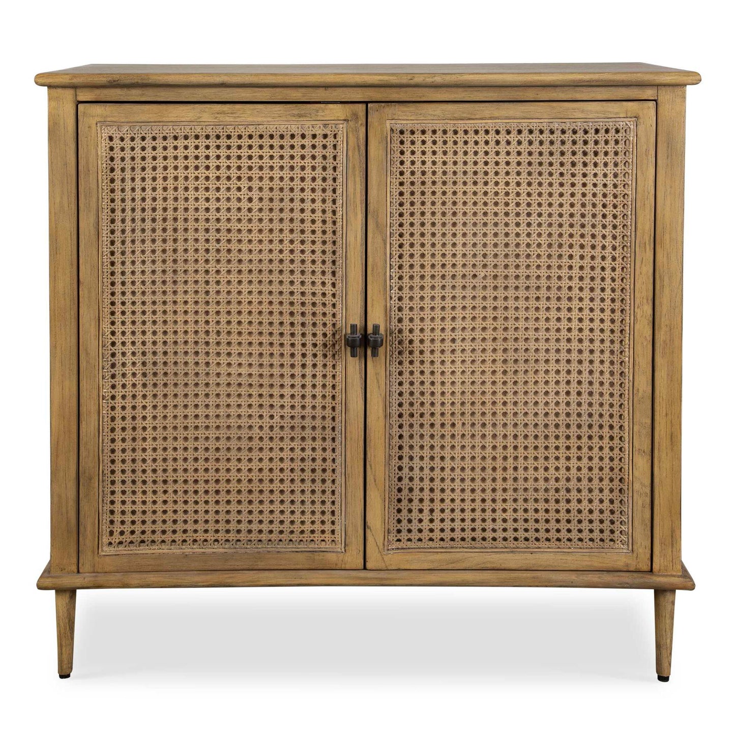 Coast - 2 Door Rattan Cabinet - Woodtone
