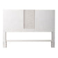 Mirage - King Travertine Panel Headboard - Wirebrushed White