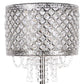 "Crystal Elegance II" Metal Table Lamp (Set of 2) - Polished Nickel / Clear Crystal