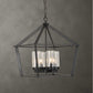 Evanston - 4 Light Indoor-Outdoor Pendant - Black