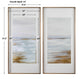 Coastline - Framed Prints (Set of 2) - Light Brown