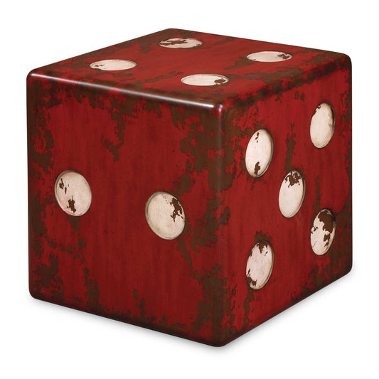 Dice - Accent Table - Red