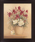 Burgundy Blossom Harmony - 28" x 34" Framed Wall Art