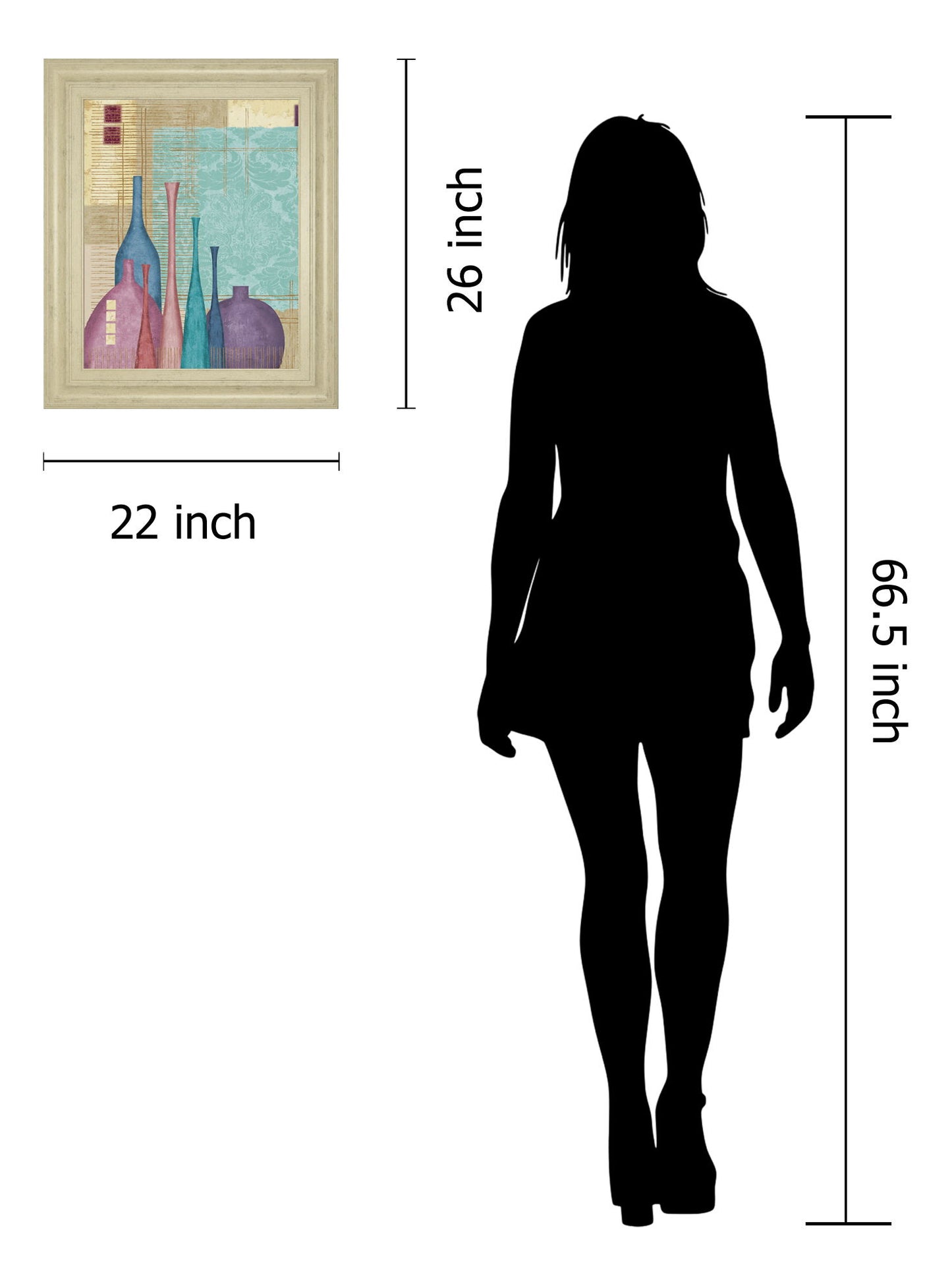 Raku I By Linda Wood - Framed Print Wall Art - Purple