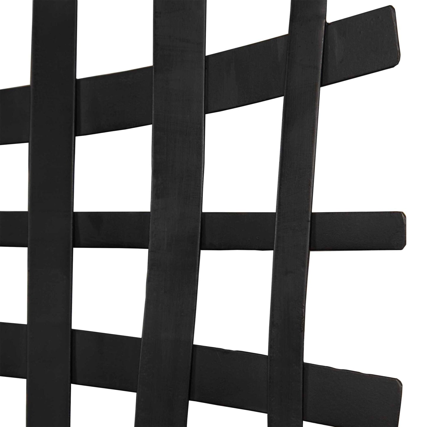 Gridlines - Iron Wall Decor - Black