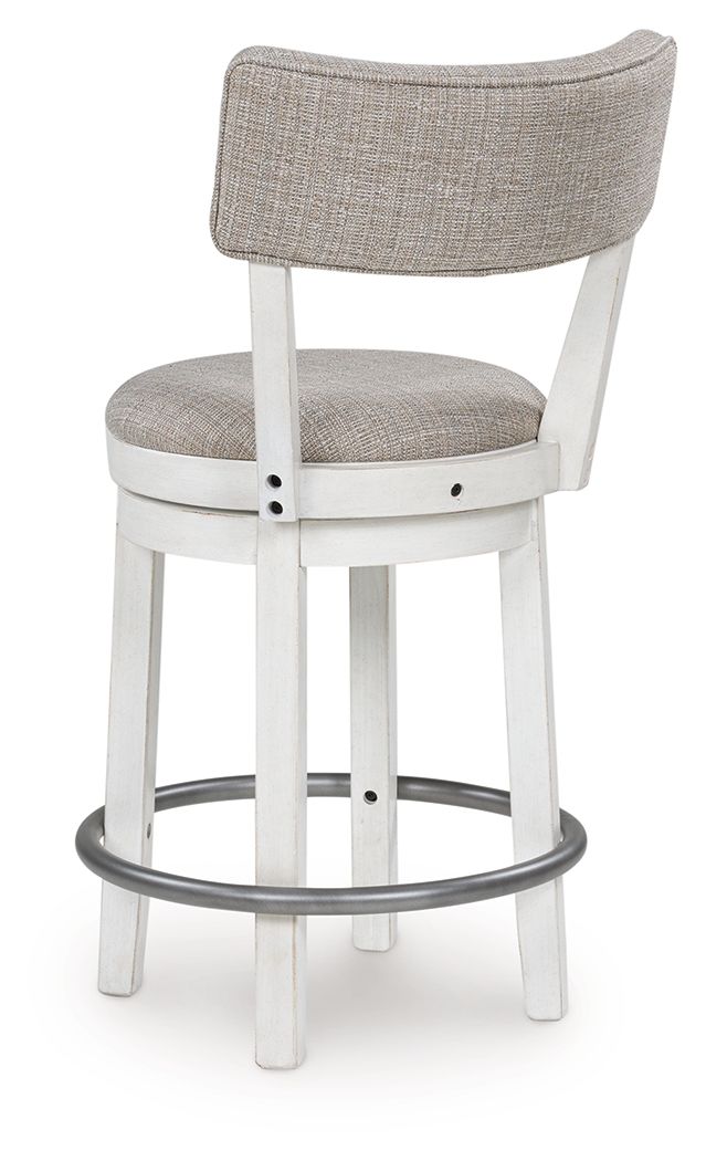 Robbinsdale - Upholstered Swivel Barstool (Set of 2) - Antique White