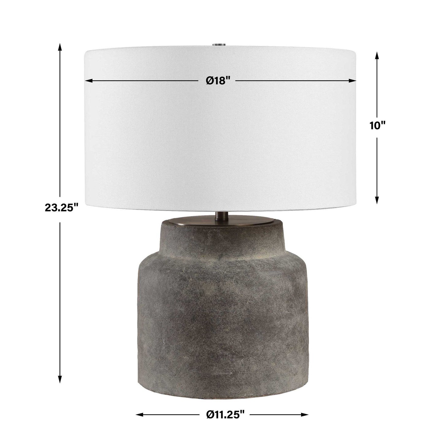 Benedet - Wash Table Lamp - Brown,Gray