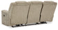 Hindmarsh - Power Reclining Sofa With Adj Headrest - Stone