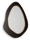 Kierlock - Accent Mirror - Black / Gold Finish
