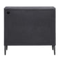 Laurentia - 2 Door Accent Cabinet - Black & Pearl Silver